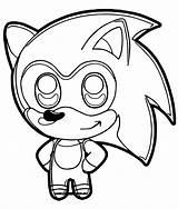 Sonic Chibi Hedgehog Dibujos Sonico Chao Coloringonly Werehog sketch template