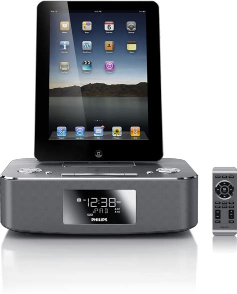 philips dc ipodiphoneipad alarm clock radio speaker docking station ebay
