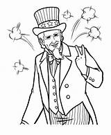 Coloring Uncle Sam July 4th Independence Pages Event Printable Color Getcolorings Print Kids sketch template