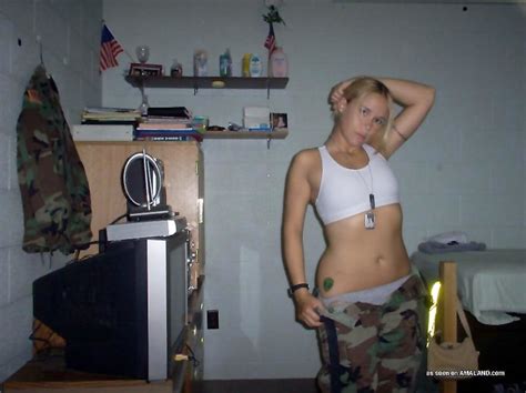 Sexy Photos Of A Hot Military Chick Stripping Naked For