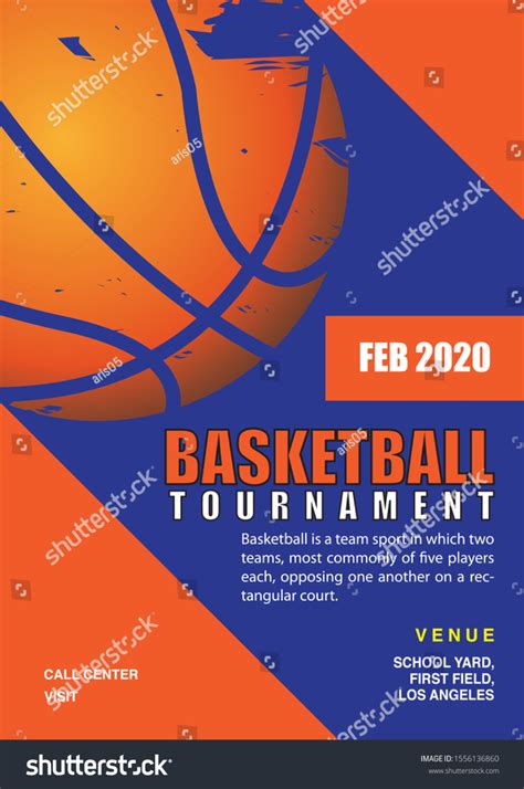 tournament flyer design created people  stock image