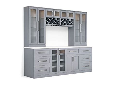 age   home bar gray shaker style cabinet
