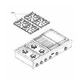 Thermador Cooktop Grilles Cooking sketch template