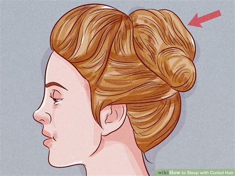 sleep  curled hair  steps  pictures wikihow