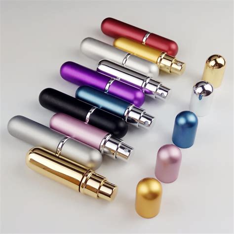 ml portable mini refillable perfume bottle  spray scent pump empty cosmetic containers