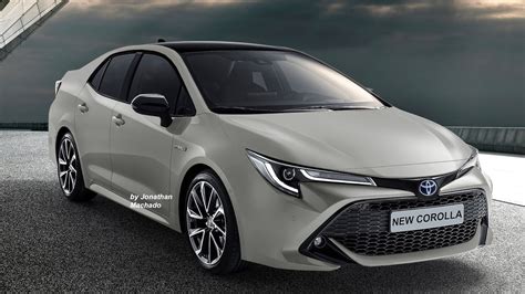 gen  toyota corolla rendered  multiple colours launch