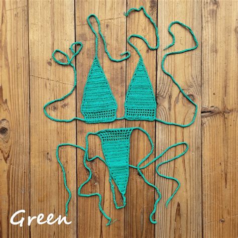 crochet bikini set