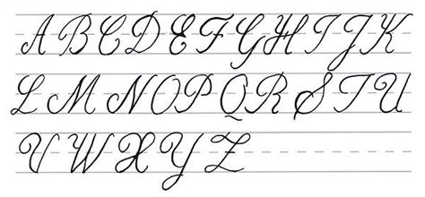 capital cursive abc  printable cursive alphabet