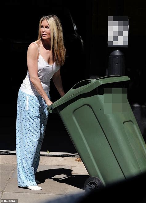Caprice Bourret Goes Braless As She Takes Rubbish Out