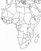 Map Africa Blank Outline Coloring Printable Maps Afrika Countries African Pages Political Karte Bilder Union Continents Geography Drawing Country Kids sketch template