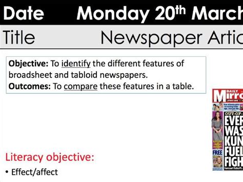 features  newspapers ks  teaching resources