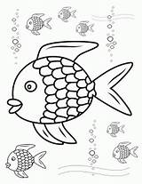 Coloring Fish Rainbow Pages Outline Walleye Book Activities Regenbogenfisch Sheets Character Ocean Colouring Fishing Clipart Der Rod Getcolorings Printable Print sketch template