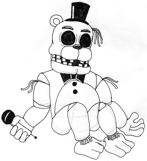 nightmare nights   freddy coloring pages