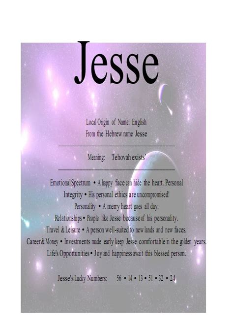 jesse name means jenovah exists clothes mom son jesse ward names