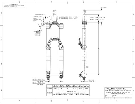 fork   mm user specification drawings bike  center fox