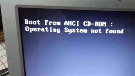 How To Fix Operating System Not Found Error Laptop Hdd