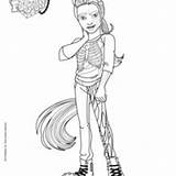 Monster High Fusion Coloring Freaky Neighthan Rot Pages Sirena Femur Bonita Boo Von Hellokids Wolf Trotter Avea sketch template