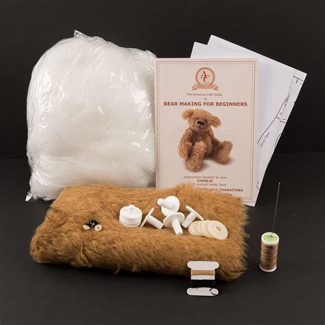 teddy bear making  beginners kit  safety eyes safety joints