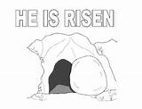 Tomb Jesus Coloring Resurrection Pages Colouring Empty Rise Where Netart Easter Print Risen Christ Open School Sunday Drawings Search Again sketch template
