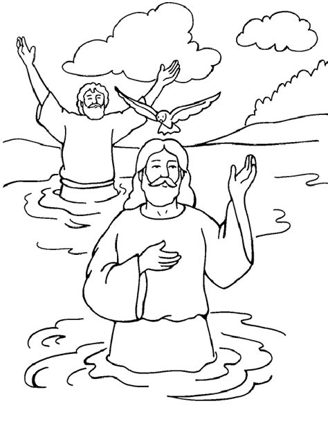 baptism  coloring pages  print