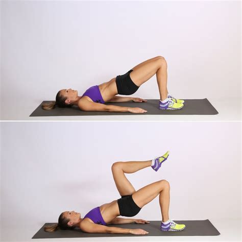 Glute Bridges With Marching Glute Exercises For Women Popsugar