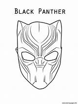 Masks Panther sketch template