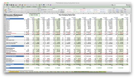 business plan financial model template  excel bizplanbuilder