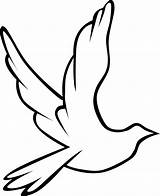 Peace Sign Coloring Pages Dove Clip Clipart Symbol Bird Dr Drawing Flight Open sketch template