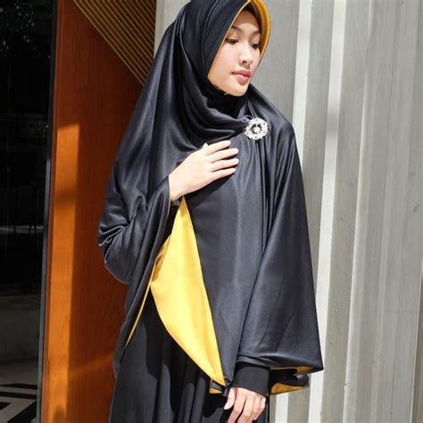 jilbab bergo  warna voal motif
