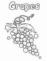 Grapes Coloring Letter Pages Template Colorluna Uppercase Color Luna sketch template