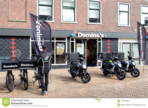 dominos restaurant  katwijk aan zee netherlands editorial image image  pizza delivery