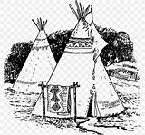 Plains Native Indians Drawings Library sketch template