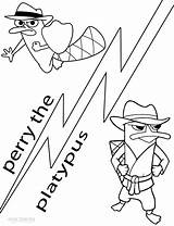 Perry Platypus Coloring Pages Printable Kids Cool2bkids Phineas Ferb Getcolorings Adult Choose Board sketch template