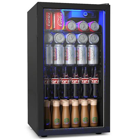 Gymax 120 Can Beverage Refrigerator Beer Wine Soda Drink