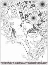 Nature Beauty Coloring Edward Ramos Stress Anti Pages Zen Adults Colorism Book Justcolor Illustration Adult sketch template