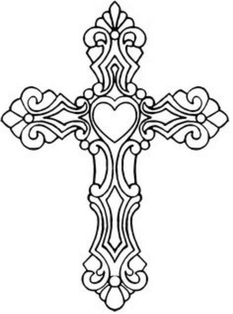 heart cross coloring page coloring book pages printable coloring