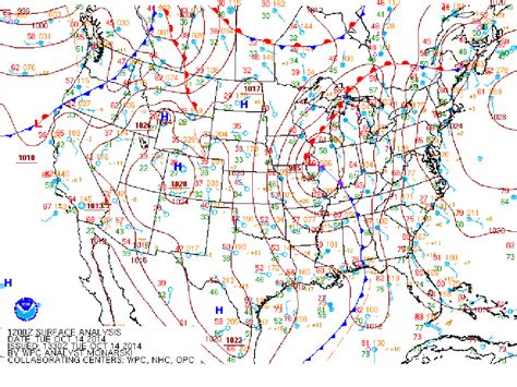 weather map weather fronts