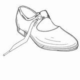 Sapato Sapateado Sapataria Colorir sketch template