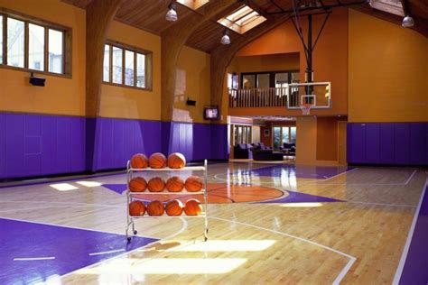 modern indoor home basketball courts plans  designs