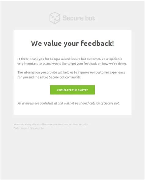 feedback email templates build   campaign monitor