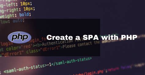 create  spa  php tronic