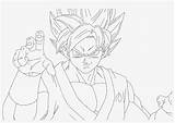 Goku Ssgss Pngkey Instinct sketch template
