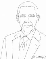 Obama Coloring Barack Drawing President Easy Michelle Pages Presidents Hellokids Getdrawings Comments sketch template