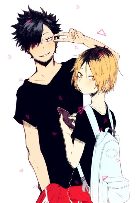 kuroo and kozume with images haikyuu kuroken haikyuu anime