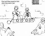 Silas Paul Coloring Jail Pages Prison Kids Craft Bible Sheets Apostle Prayed Template Crafts Printable Sketchite Story Activities Yahoo Search sketch template