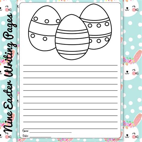 easter writing paper amazing easter handwriting paper  borders