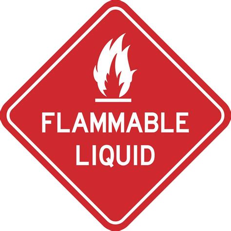 flammable liquid magnet warning magnetic magnets stickertalk