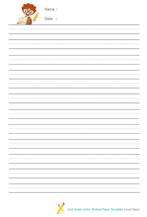 grade writing paper template penmanship worksheets