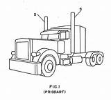 Semi Drawing Truck Coloring Pages Trucks Peterbilt Drawings Semis Easy Patents Exhaust Stack Choose Board Sheets Book Paintingvalley Google sketch template