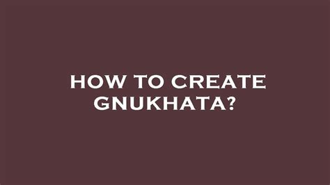 create gnukhata youtube